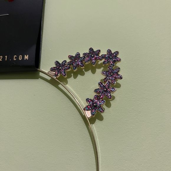 Forever 21 - sparkle flower cat ear headband - Picture 2 of 2